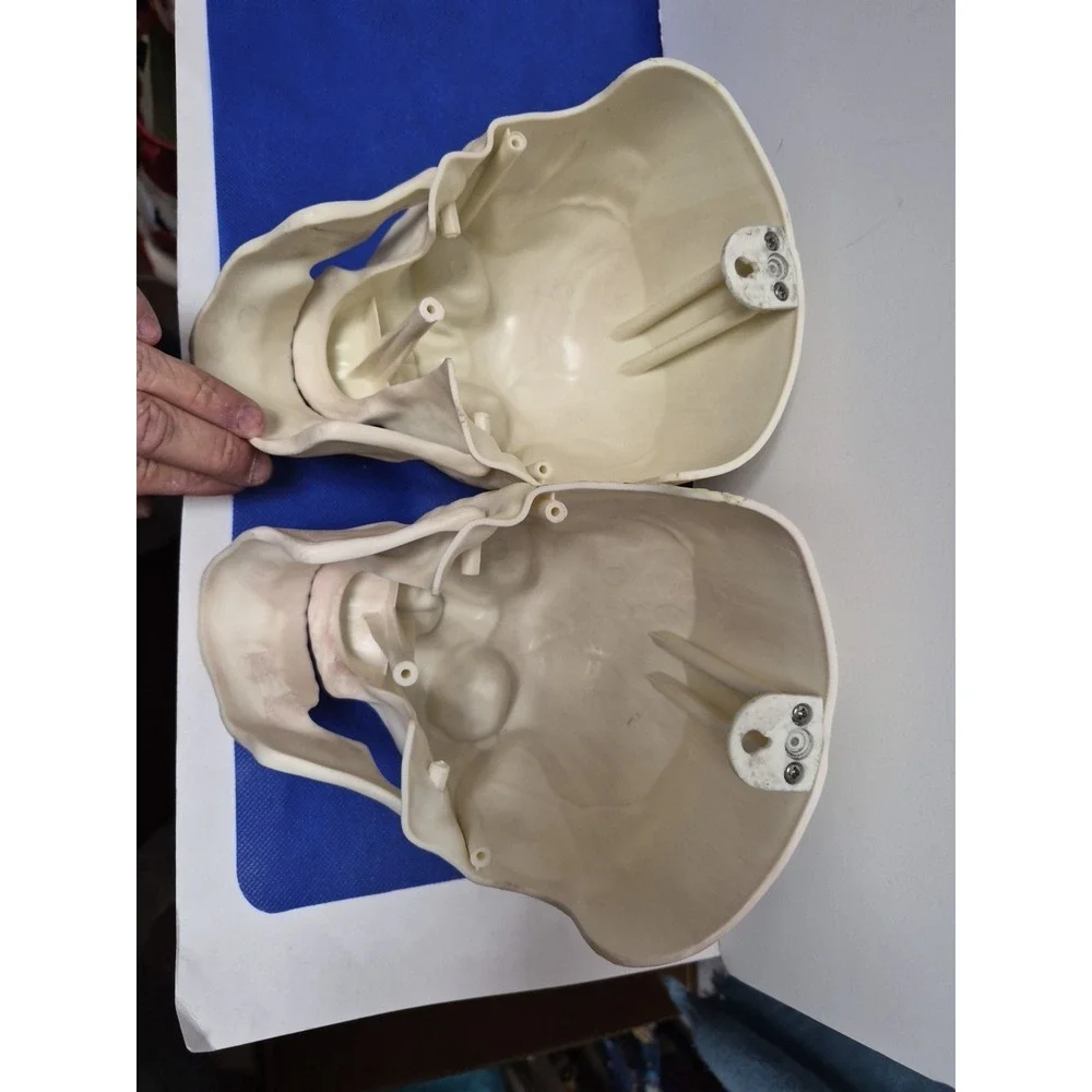 Lot of 2 Plastic Skeleton Wall Hangers Halloween Decor